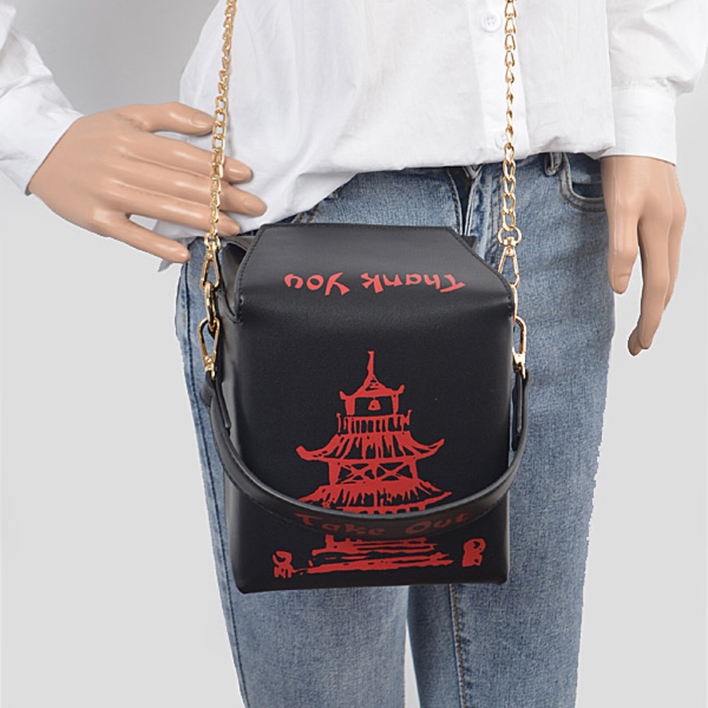 New Neon Green "Take Out" Box Bag